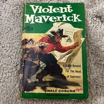 Violent Maverick by Walt Coburn Pulp Action Western Avon Paperback Book 1956 - £9.64 GBP