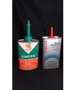 Vintage Two Singer Oil Cans - $860.42 MXN