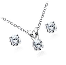 Sterling Silver Genuine or Synthetic Gemstone - $91.68