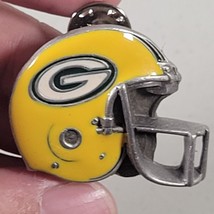 Green Bay Packers Enamel Lapel Pin Cast Pewter Thick 3D QB Face Mask Hel... - £15.12 GBP