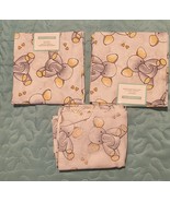 4 Elephants with Hearts Grey Fabric Fat Quarter 100% Cotton Lot  - $281.56 MXN