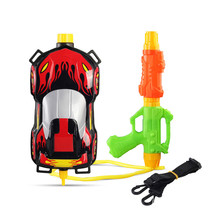 Summer toy 1300ml cartoon red car children‘s backpack water gun toy  - £14.22 GBP