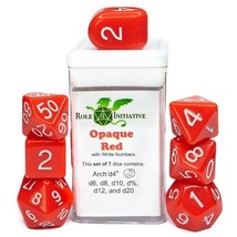 Role 4 Initiative 7-Set Opaque Red with White with Arch&#39;d4 - £8.42 GBP