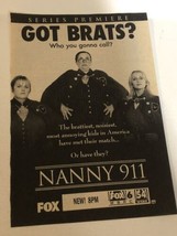 Nanny 912 Reality Show Tv Guide Vintage Print Ad  Tpa14 - £4.72 GBP