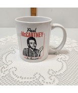 Paul McCartney In Concert Smoking Retro Coffee Mug white with red black ... - £17.49 GBP