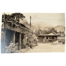 Vintage Real Photo Postcard Colorado Springs Red Rock Canon Cabins Auto Camp - £11.32 GBP