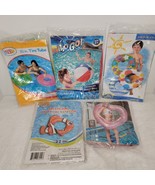 LOT OF 5 POOL FLOATS - Beach Ball Tubes Heart Fish Inflatable Swim Toys - $67.65 CAD
