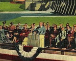 Linen Postcard KY Dedication of Kentucky Dam By President Truman UNP Q21 - £7.92 GBP
