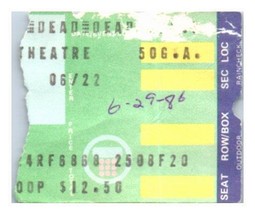 Grateful Morti Concerto Ticket Stub Giugno 29 1986 East Troy Wisconsin - £44.57 GBP