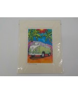 HOLLY KITAURA FINE ART PRINT VOLKSWAGON BUS 8X10 MATTED 8X5.5 SIGNED PIC... - £16.02 GBP