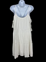 Wallflower Womens Rayon Gauze Dress Junior Size Small White Tiered New - £10.58 GBP