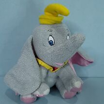 Disney Dumbo Grey Elephant Plush Stuffed Animal Poseable Trunk Nose Yell... - €12,97 EUR