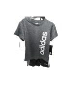 Adidas 2pc Boys Babies Shorts Shirt Matching Set Black Gray 24 M NWT $40 - $418.64 MXN