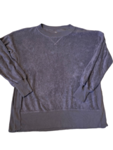 AE Aerie Cozy Good Vibes Oversized Woman&#39;s Pullover Sweatshirt gray size... - £18.87 GBP