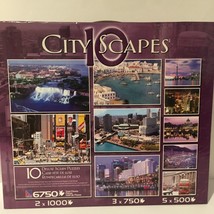 Jigsaw Puzzles 6750 Total Pieces 10 Puzzles City Scapes  Brand NEW SEALE... - £78.18 GBP