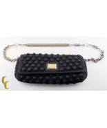 Dolce &amp; Gabbana Small Crochet Miss Charles Clutch Shoulder Bag Ornate Strap - £900.19 GBP