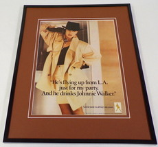 1988 Johnnie Walker Red Framed 11x14 ORIGINAL Vintage Advertisement - £27.18 GBP