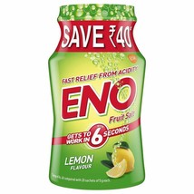 Eno Fruit Salt Lemon 100 gm Jar Pack antacid fast relief from acidity &amp; gas - £10.39 GBP