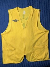 Walmart Associate Proud Employee Uniform Unisex Zip Up Vest Yellow XL - $19.80