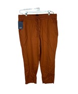 GAP Women&#39;s Easy Pull on Elastic Drawstring Waist Ankle Tencel Pant Size L - $47.31 CAD