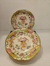 Crescent Ware &amp; Sons England Set Of 2 Floral 5 In Side Dish - $28.04