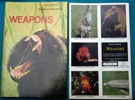 c1968-71 Nat&#39;l Audubon Soc middle school Science Program Booklet 7306 WEAPONS - £7.69 GBP