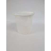 Rubbermaid 3 Qt Servin Saver #6 Sheer Square Canister Storage White Lid #2 - £13.58 GBP