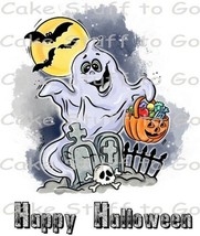 Halloween Ghost Edible Cake Topper Decoration - £10.10 GBP