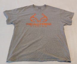 Pre Owned Realtree Fishing Short Sleeve T Shirt XL Gray - £5.40 GBP