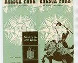 Balboa Park Brochure San Diego Trust &amp; Savings Bank California 1950&#39;s - £29.58 GBP