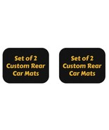 Set of 2 Custom Rear Car Mats, Personalized Auto Accessories, Car Floor ... - $1,278.49 MXN
