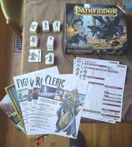 Paizo Pathfinder Beginner Box (2nd) Incomplete, 59 Pawns, 4 Character Sheets + - £11.59 GBP