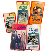 Three Stooges Vhs 5 Tapes Vol 3 Cookoo Cavaliers Nutty But Nice Simply H... - $24.99