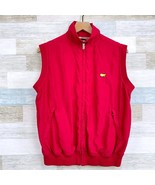 Magnolia Lane Masters Golf Vest Jacket Red Mock Neck Augusta Womens Large - $89.09