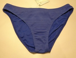 Roxy Swim Size Medium 70S BRIEF Blue New Women&#39;s Bikini Bottom - £45.62 GBP