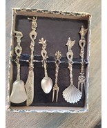 Vintage Italian Florentine Utensil Serving Set 6 Piece Italy 1960s Renai... - $18.70