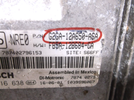 15-16-17-18  FORD EDGE 2.0L TURBO / IVIN 9 8TH DIGIT / ENGINE COMPUTER.ECU image 3