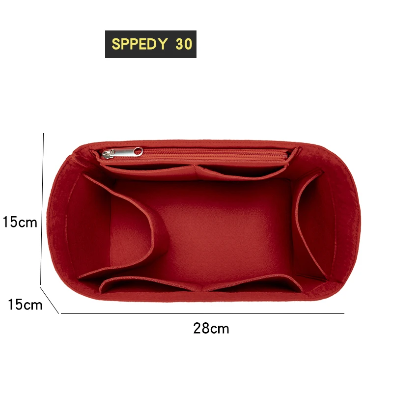 Edy 25 30 35 felt cloth bag travel insert organizer handbag purse makeup liner portable thumb200