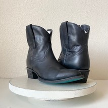 NEW Lane PLAIN JANE Black Cowboy Boots Womens 7.5 Leather Western Ankle Short - £130.57 GBP