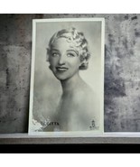 Beautiful Woman Curly Blonde Hair Vintage RPPC 1920&#39;s Starlet Glamor Pos... - £11.01 GBP