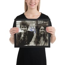 Bob Dylan / Joan Baez Framed REPRINT signed photo - £63.53 GBP