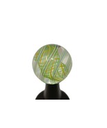 Richard Marquis Studio Art Glass Marble ~ Blue Green Orange White Swirls - $474.60 CAD