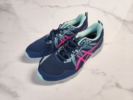 Asics Women&#39;s Gel-Venture 8 Blue Pink Athletic Trail Running Shoes Size US 8.0 - £35.23 GBP