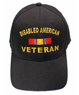 DAV Cap Disabled American Veteran Baseball Cap Black Hat Army Navy Marines - £10.21 GBP