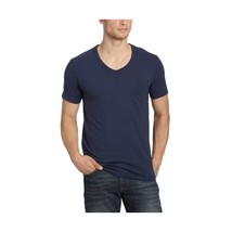 Jack and Jones Men&#39;s Basic V-Neck NOOS Short Sleeve T-Shirt, Navy Blue, Large  - £26.02 GBP