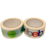 2 Rolls Official EBAY Branded Packing Tape 75&#39; x 2&quot; Shipping Supplies New - $12.00