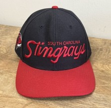 South Carolina StingRays Hat Cap Strap Back &#39;47 Blue Red Script Logo ECH... - $49.49