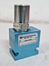 Command Control Corp Pressure Relief Valve POCX-10-N-2PA-2P-030 | 050707 - $349.62 CAD