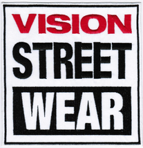 Vision Street Wear Footwear Badge Iron On Embroidered Patch  - £7.98 GBP