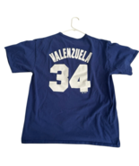 Majestic Los Angeles LA Dodgers Mens Large Valenzuela Shirt Jersey Tee M... - €32,56 EUR